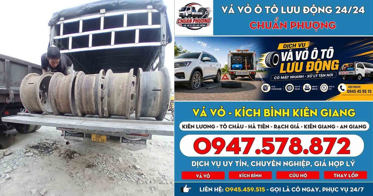 Vá Vỏ Lưu Động Tân Hiệp – Hỗ Trợ Lốp Xẹp, Mất Áp Suất Tận Nơi